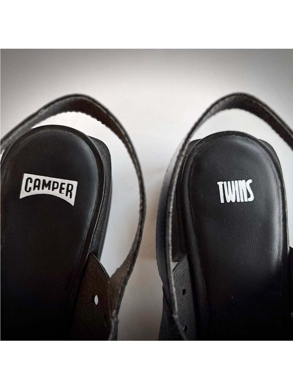 Camper Black leather Slingback Block-Heel Sandal - Picture 6 of 8